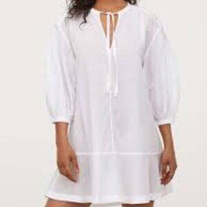 H&M White Lightweight Cotton Tunic  Size XL